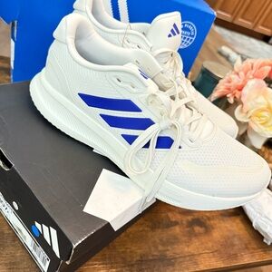 Adidas Run Falcon 5 Running Shoe White Sneaker Footwear Trainers Mens Size 10.5